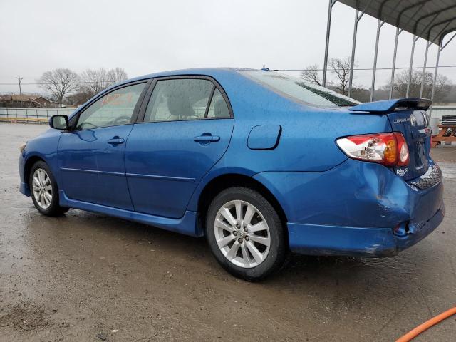 1NXBU40E59Z129238 - 2009 TOYOTA COROLLA BASE BLUE photo 2