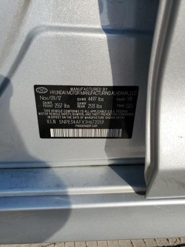 5NPE34AFXJH672059 - 2018 HYUNDAI SONATA SPORT SILVER photo 13