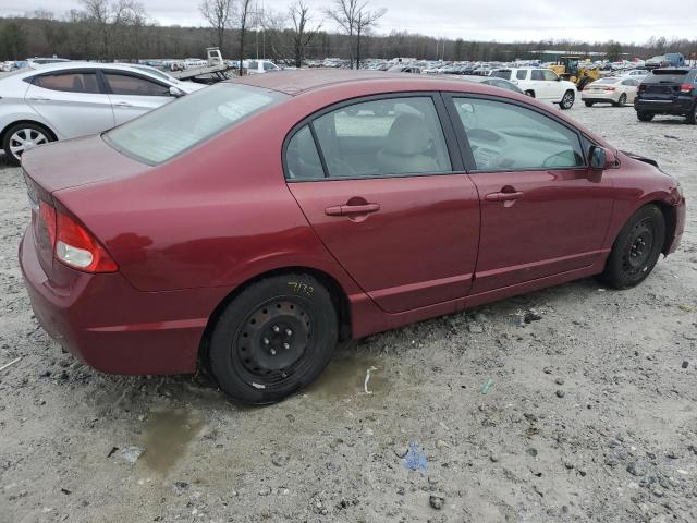 2HGFA1F55AH541401 - 2010 HONDA CIVIC LX RED photo 3