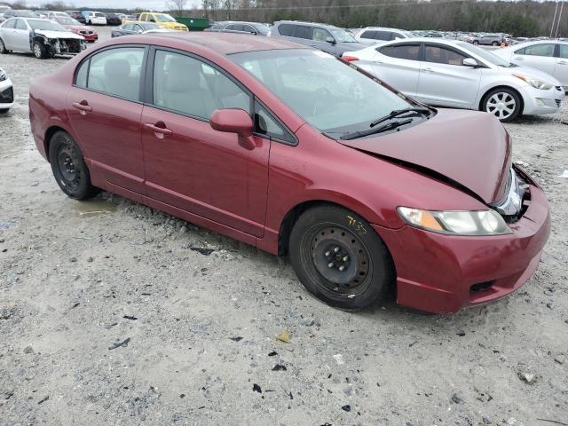 2HGFA1F55AH541401 - 2010 HONDA CIVIC LX RED photo 4