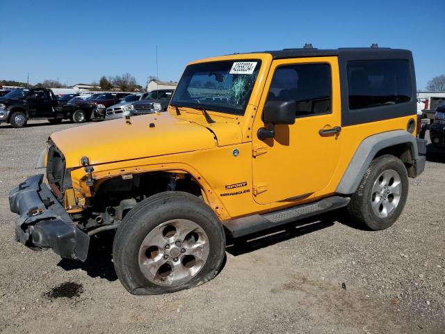 1C4AJWAGXCL133531 - 2012 JEEP WRANGLER SPORT YELLOW photo 1