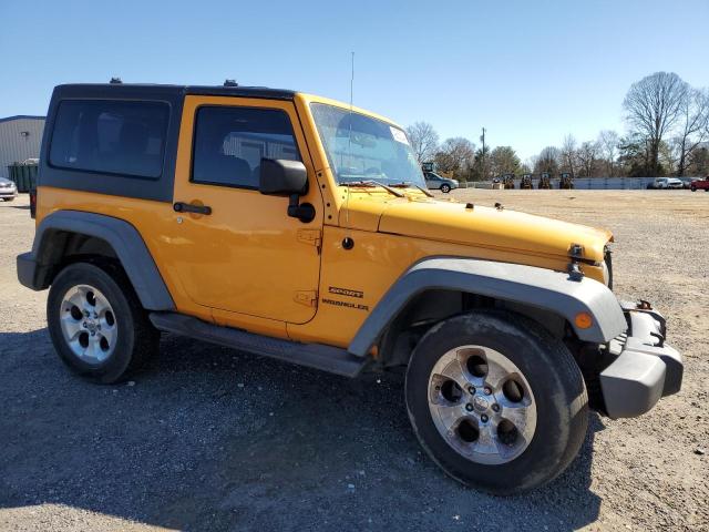 1C4AJWAGXCL133531 - 2012 JEEP WRANGLER SPORT YELLOW photo 4