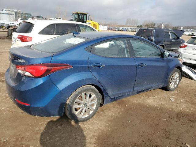 KMHDH4AE2GU551752 - 2016 HYUNDAI ELANTRA SE BLUE photo 3