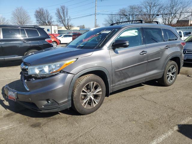 5TDJKRFH6GS501238 - 2016 TOYOTA HIGHLANDER XLE GRAY photo 1