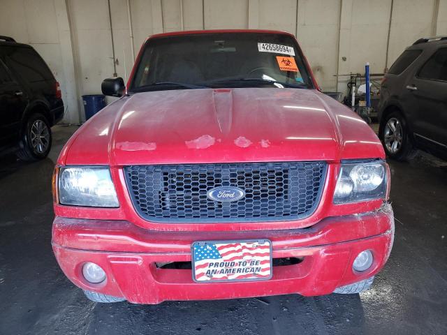 1FTYR10U72TA16733 - 2002 FORD RANGER RED photo 5