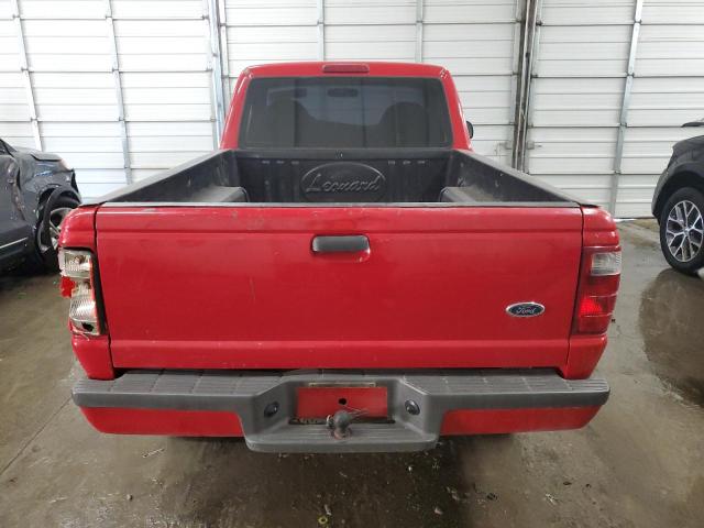 1FTYR10U72TA16733 - 2002 FORD RANGER RED photo 6