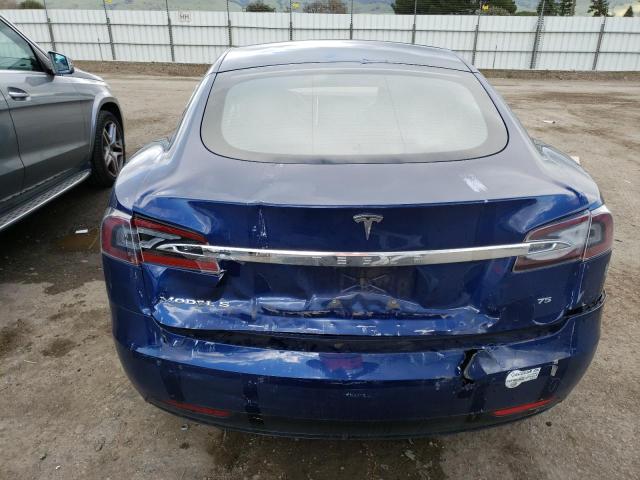 5YJSA1E15GF152977 - 2016 TESLA MODEL S Կապույտ լուսանկար 6
