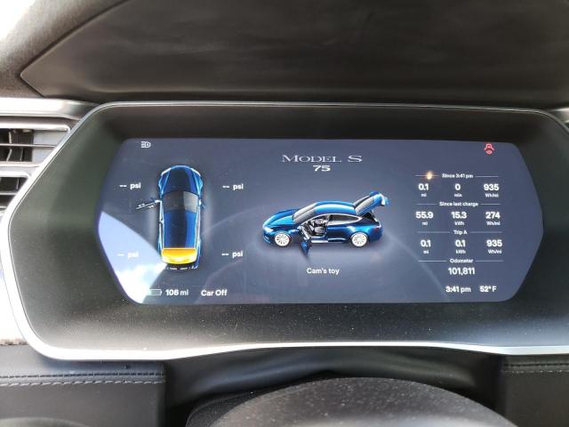 5YJSA1E15GF152977 - 2016 TESLA MODEL S Կապույտ լուսանկար 9