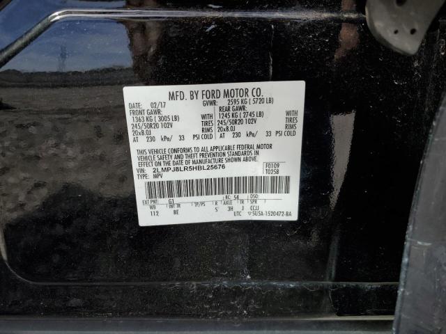 2LMPJ8LR5HBL25676 - 2017 LINCOLN MKX RESERVE Սև լուսանկար 13