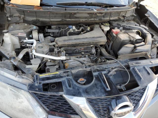 KNMAT2MV0GP599190 - 2016 NISSAN ROGUE S GRAY photo 11