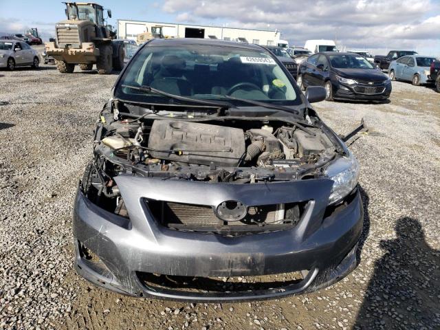 2T1BU4EE9AC322622 - 2010 TOYOTA COROLLA BASE GRAY photo 5