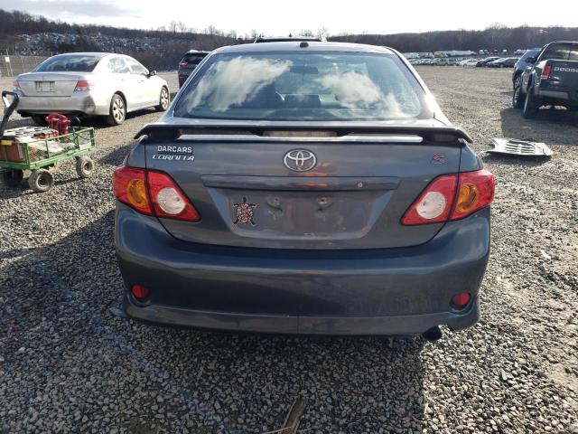 2T1BU4EE9AC322622 - 2010 TOYOTA COROLLA BASE GRAY photo 6