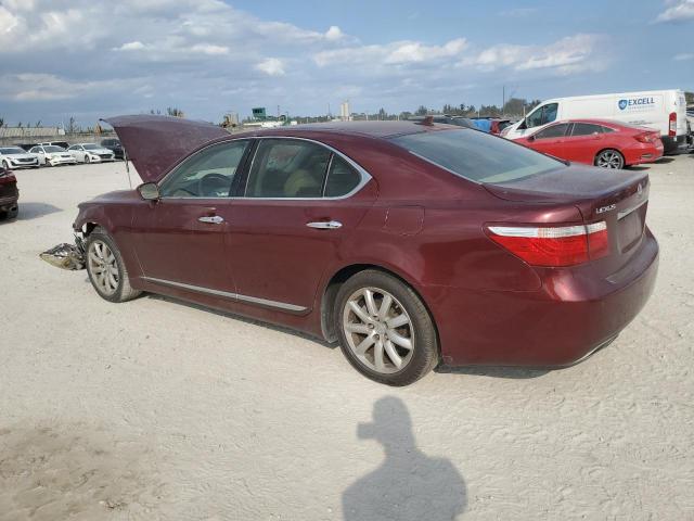 JTHBL46F875035027 - 2007 LEXUS LS 460 BURGUNDY photo 2