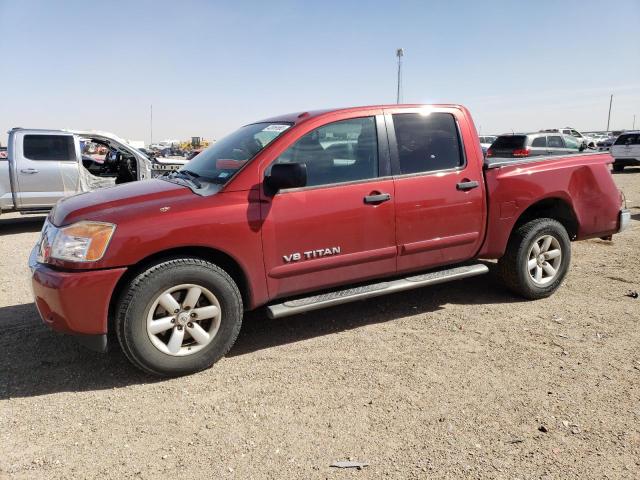 1N6BA0ED5EN518730 - 2014 NISSAN TITAN S RED photo 1