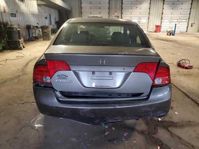 1HGFA16546L116813 - 2006 HONDA CIVIC LX GRAY photo 6