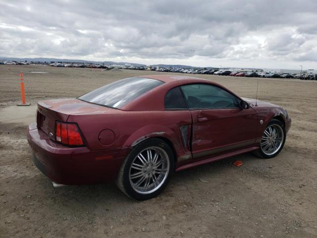 1FAFP40444F121770 - 2004 FORD MUSTANG RED photo 3