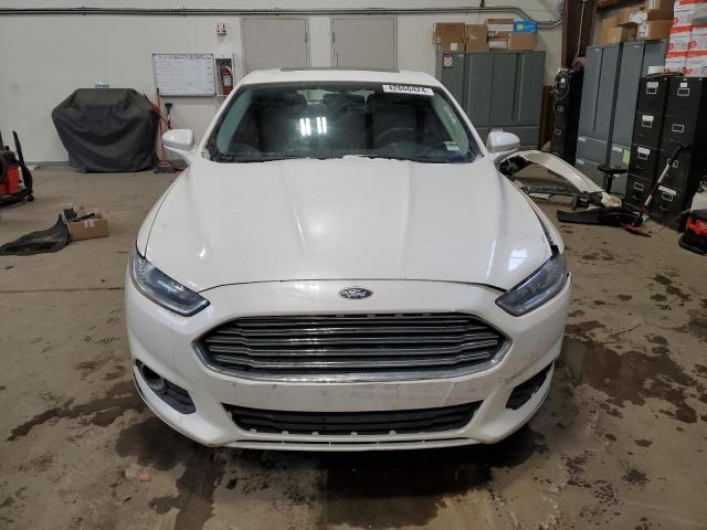 3FA6P0T91ER205114 - 2014 FORD FUSION SE WHITE photo 5