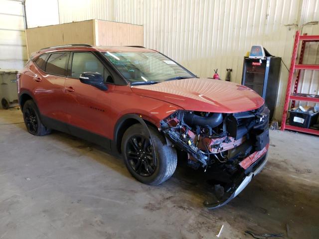 3GNKBJRSXMS548798 - 2021 CHEVROLET BLAZER 3LT ORANGE photo 4