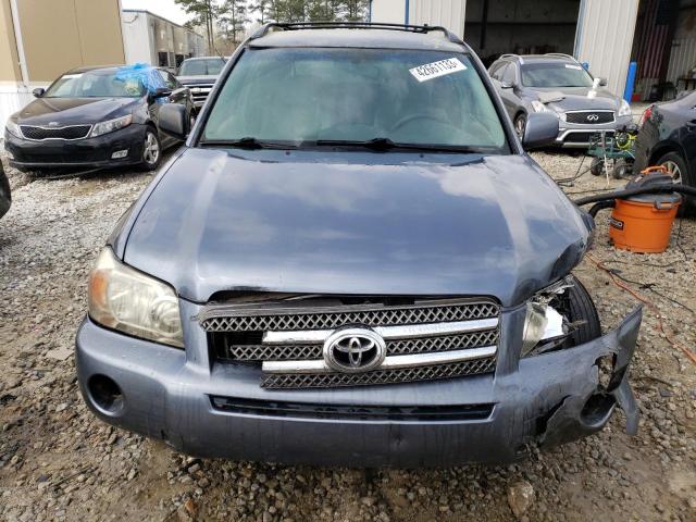 JTEDW21A760012153 - 2006 TOYOTA HIGHLANDER HYBRID BLUE photo 5