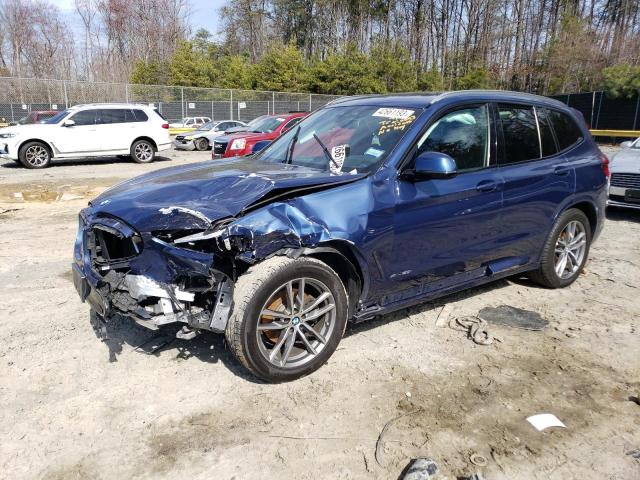 5UXTR9C55JLC75301 - 2018 BMW X3 XDRIVE30I BLUE photo 1