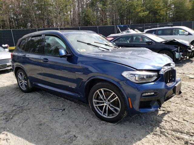 5UXTR9C55JLC75301 - 2018 BMW X3 XDRIVE30I BLUE photo 4