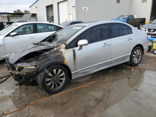 2HGFA1F91AH514117 - 2010 HONDA CIVIC EXL ვერცხლისფერი ფოტო 1