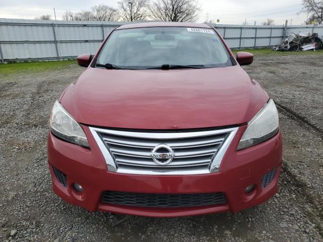 3N1AB7AP2DL752877 - 2013 NISSAN SENTRA S RED photo 5