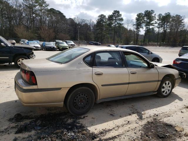 2G1WF52EX49311938 - 2004 CHEVROLET IMPALA GOLD photo 3