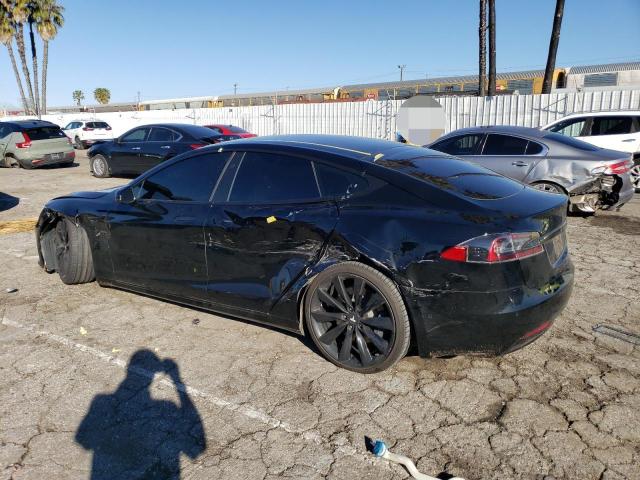 5YJSA1E22LF363296 - 2020 TESLA MODEL S BLACK photo 2