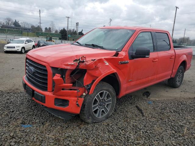 1FTEW1EG9FFB41364 - 2015 FORD F150 SUPERCREW RED photo 1
