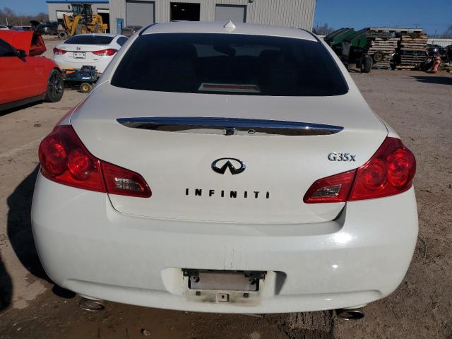 JNKBV61F08M266427 - 2008 INFINITI G35 WHITE photo 6