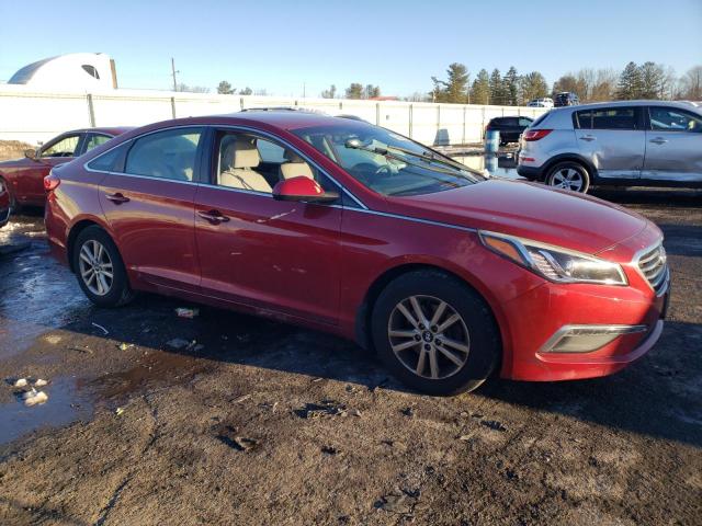 5NPE24AF3FH231156 - 2015 HYUNDAI SONATA SE RED photo 4