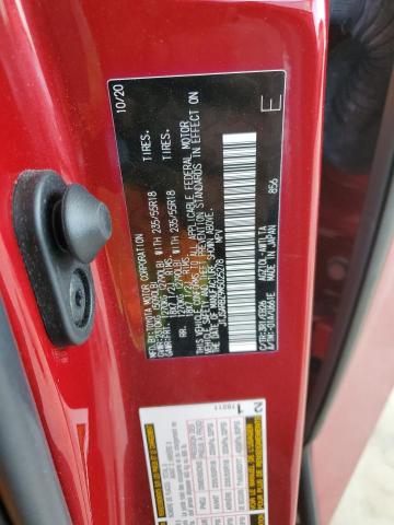 JTJSARBZ9M5025278 - 2021 LEXUS NX 300 BASE წითელი ფოტო 13