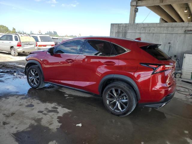 JTJSARBZ9M5025278 - 2021 LEXUS NX 300 BASE წითელი ფოტო 2
