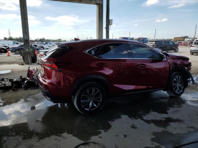 JTJSARBZ9M5025278 - 2021 LEXUS NX 300 BASE წითელი ფოტო 3