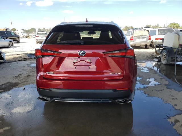 JTJSARBZ9M5025278 - 2021 LEXUS NX 300 BASE წითელი ფოტო 6