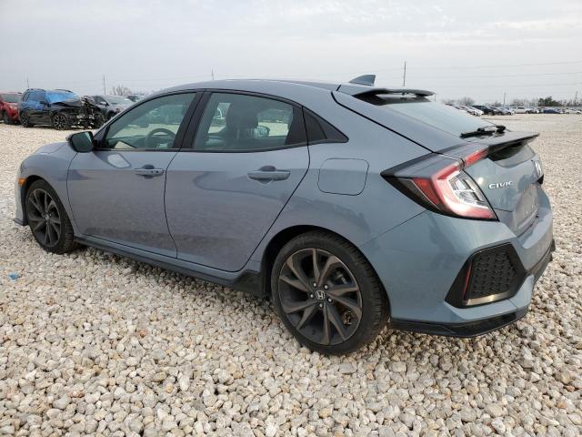 SHHFK7H94KU420539 - 2019 HONDA CIVIC SPORT TOURING SILVER photo 2