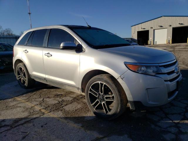 2FMDK4JC5EBA92123 - 2014 FORD EDGE SEL SILVER photo 4