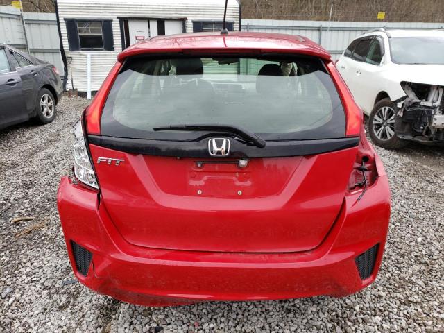 JHMGK5H52HS019430 - 2017 HONDA FIT LX RED photo 6