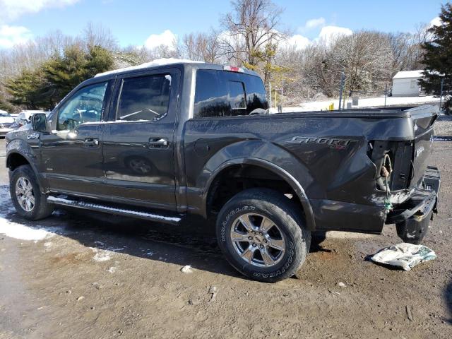 1FTEW1EG7HKE32245 - 2017 FORD F150 SUPERCREW GRAY photo 2