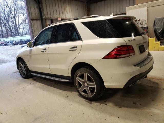 4JGDA5GB8HA876268 - 2017 MERCEDES-BENZ GLE 400 4MATIC WHITE photo 2