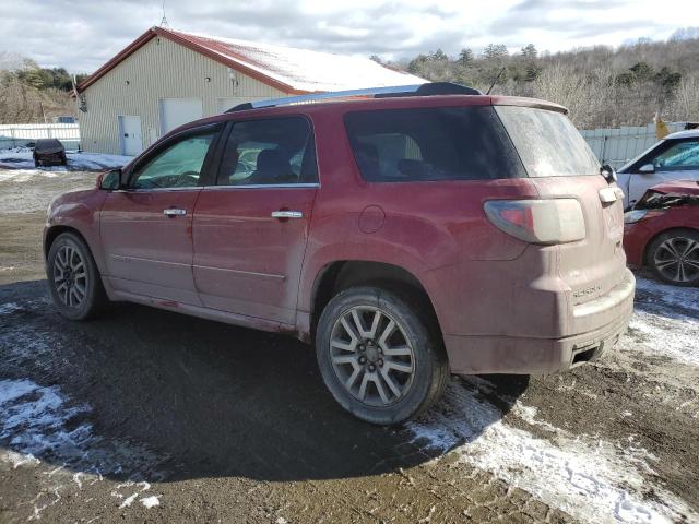 1GKKVTKD0DJ124205 - 2013 GMC ACADIA DENALI RED photo 2