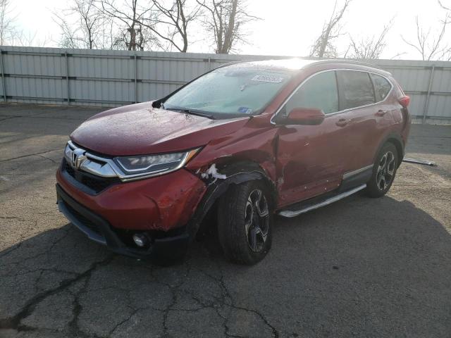 2HKRW2H95KH637086 - 2019 HONDA CR-V TOURING RED photo 1