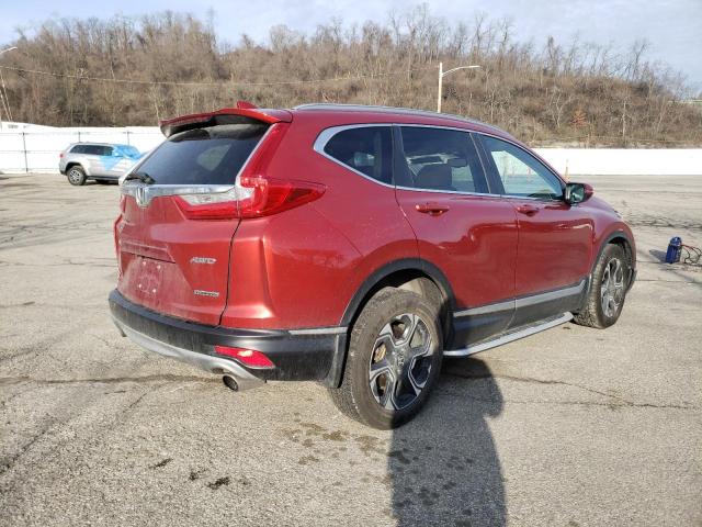 2HKRW2H95KH637086 - 2019 HONDA CR-V TOURING RED photo 3