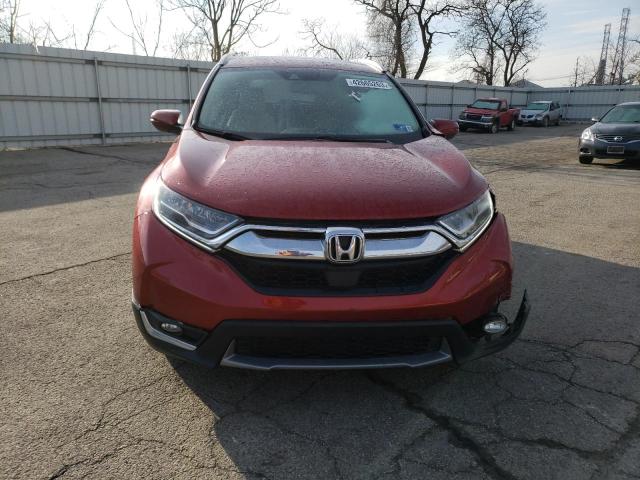 2HKRW2H95KH637086 - 2019 HONDA CR-V TOURING RED photo 5