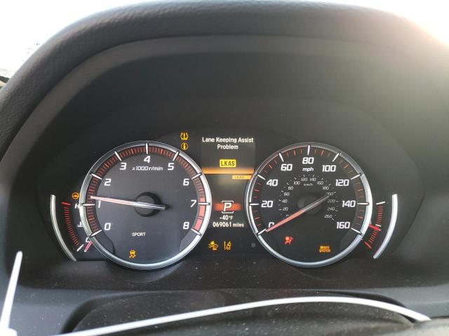 19UUB3F69JA003792 - 2018 ACURA TLX TECH+A WHITE photo 9