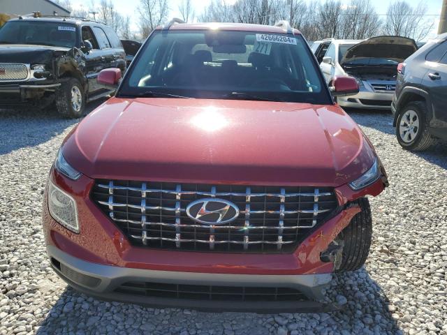 KMHRC8A32LU015078 - 2020 HYUNDAI VENUE SEL RED photo 5