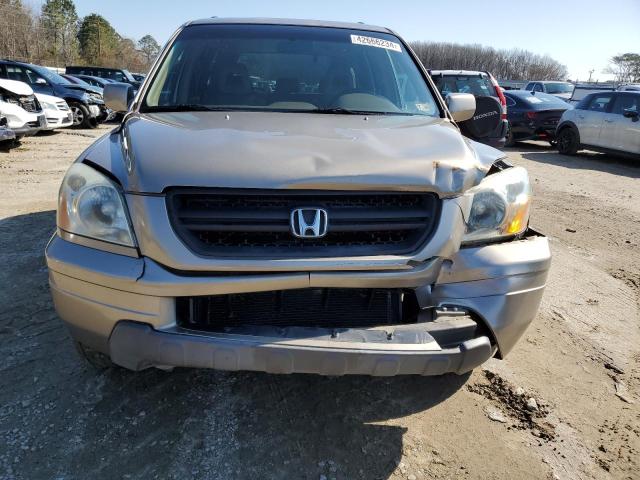 2HKYF18785H557466 - 2005 HONDA PILOT EXL GOLD photo 5