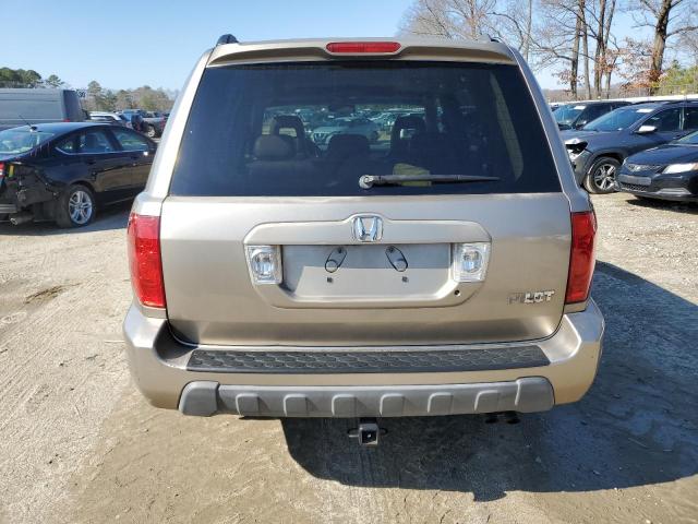 2HKYF18785H557466 - 2005 HONDA PILOT EXL GOLD photo 6