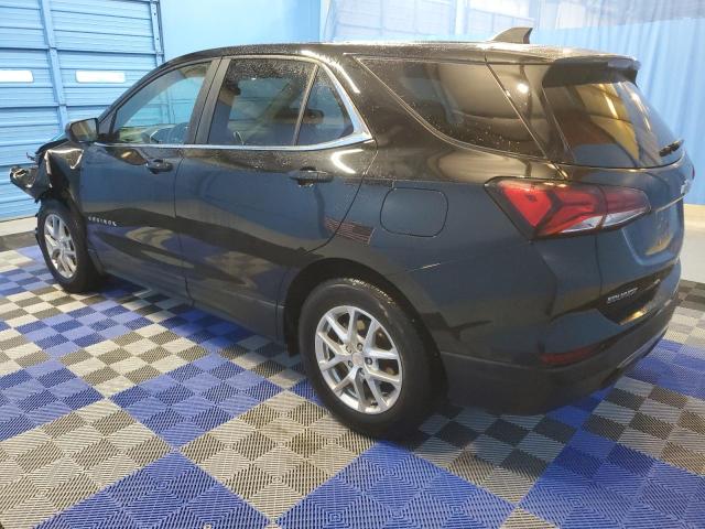 3GNAXUEV1NL203377 - 2022 CHEVROLET EQUINOX LT BLACK photo 2